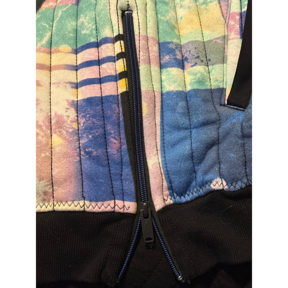 Free People Movement Fast Times Hoodie Jacket Pullover Bleach Plaid Blue XS - Picture 5 of 5